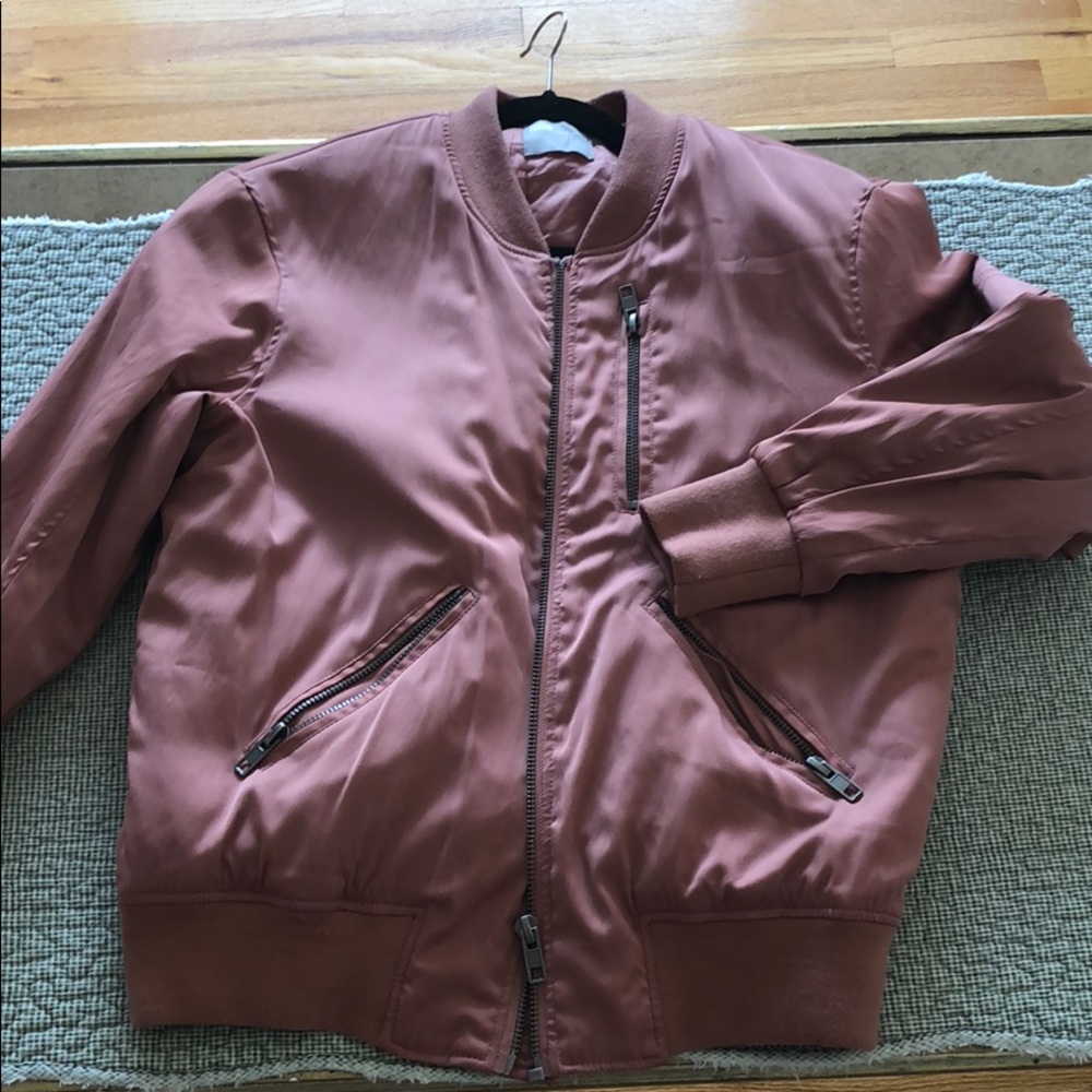 Perfect pink mauve bomber jacket